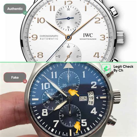 iwc portuguese fake vs real|authentic iwc watch.